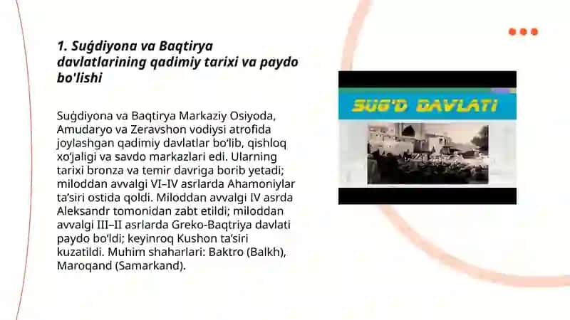 Suģdiyona va Baqtirya davlatlari 3