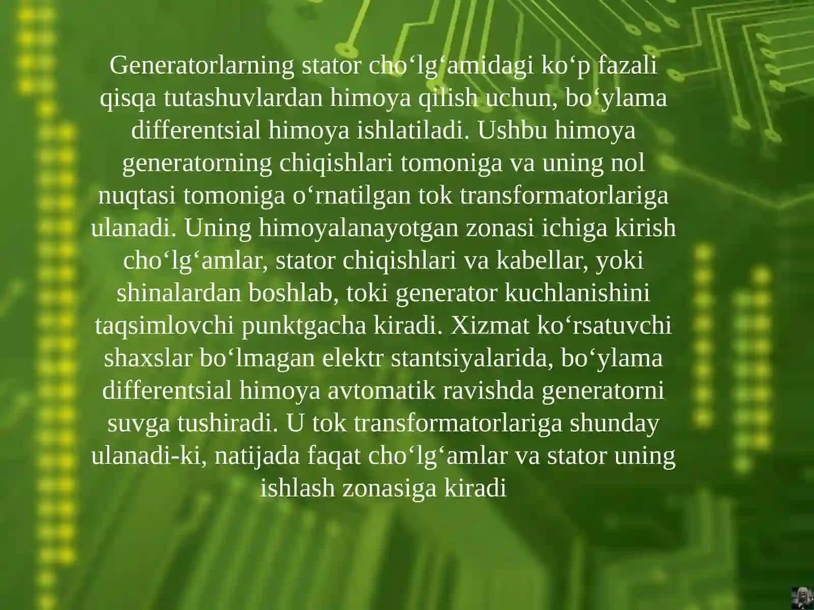 GIDROGENERATORLARNING RELEHIMOYaSI 3