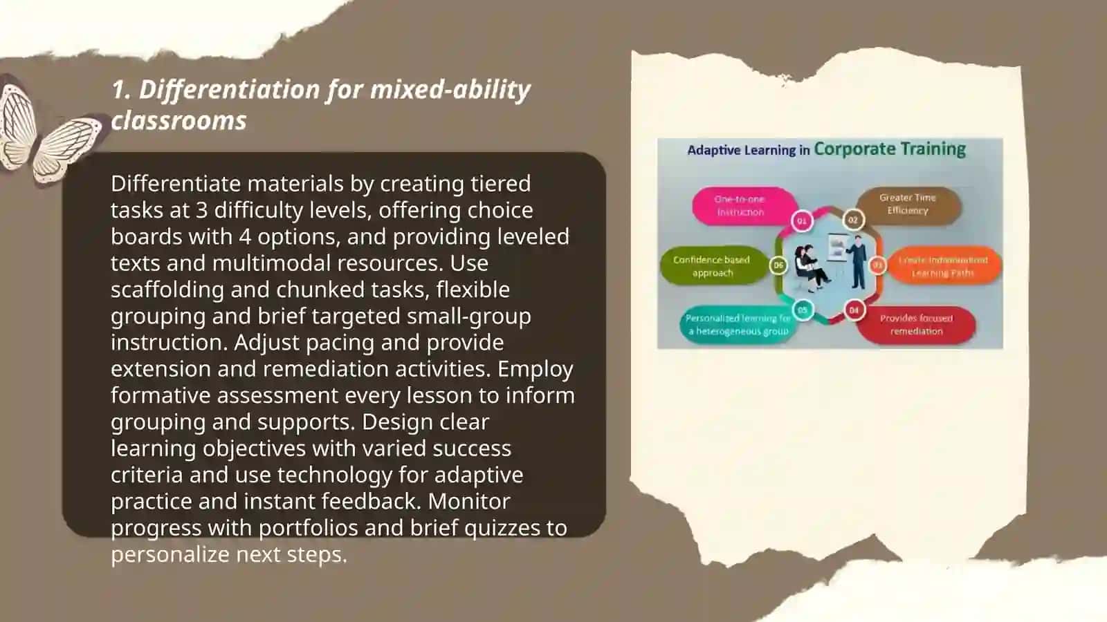 Adapting learning and teaching materials 3