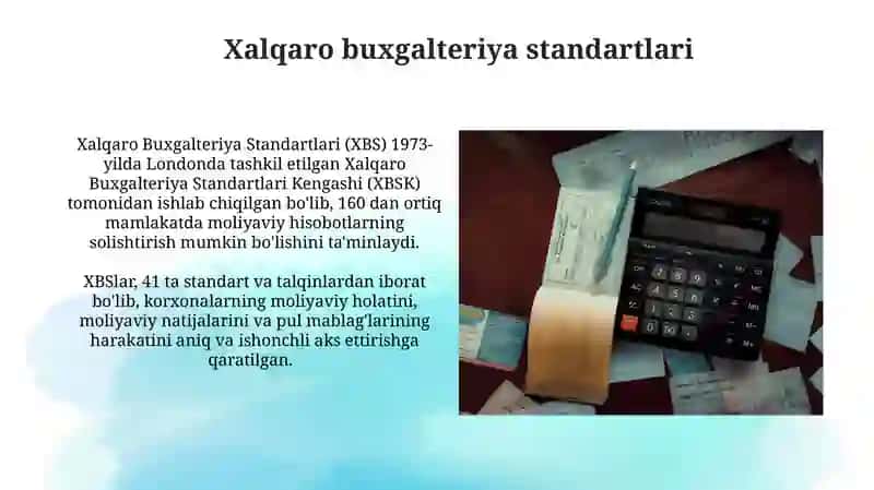 Xalqaro Buxgalteriya Standartlari 3