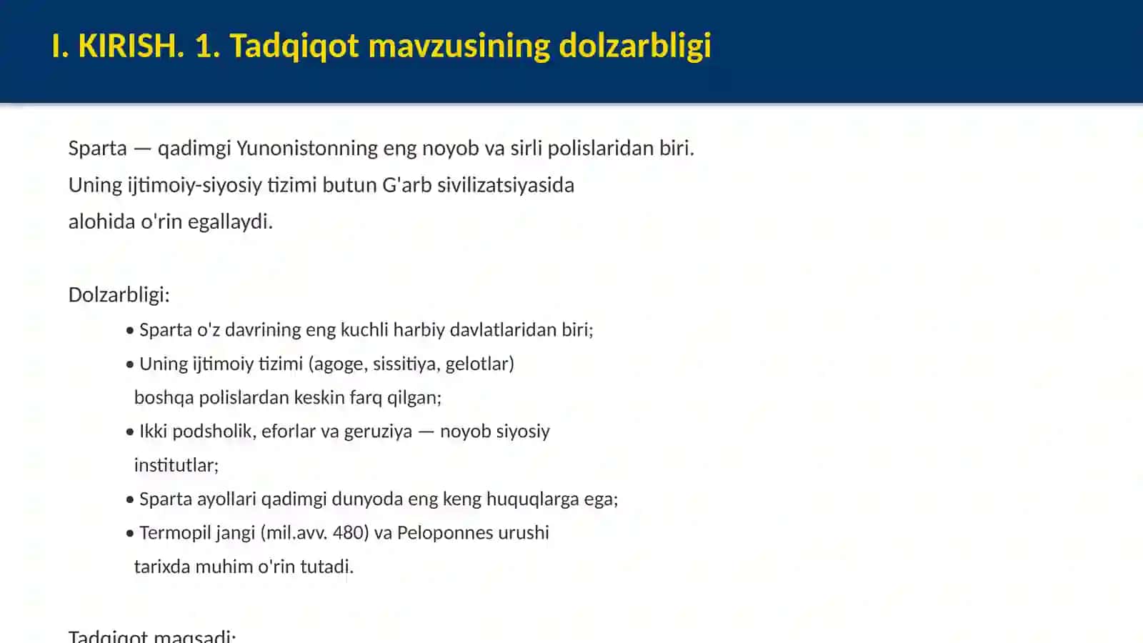Sparta polisining oʻziga xos xususiyatlari 3