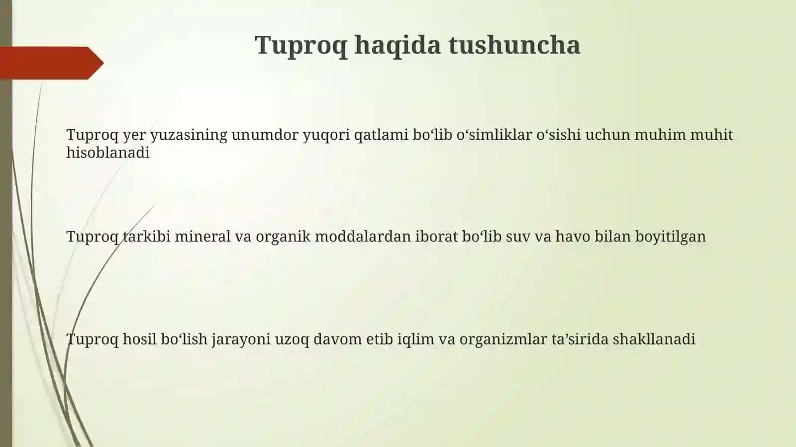 Tuproqlarning tarqalish qonuniyatlari 3