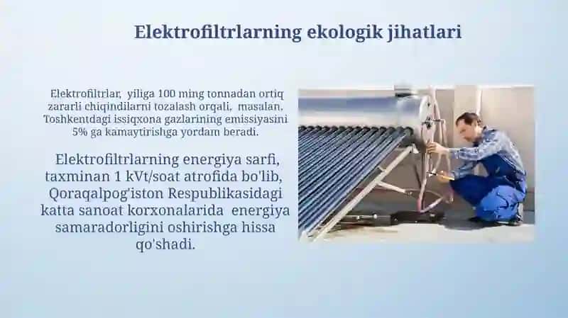 Gazlarni elektrofiltrlardan tozalash 3