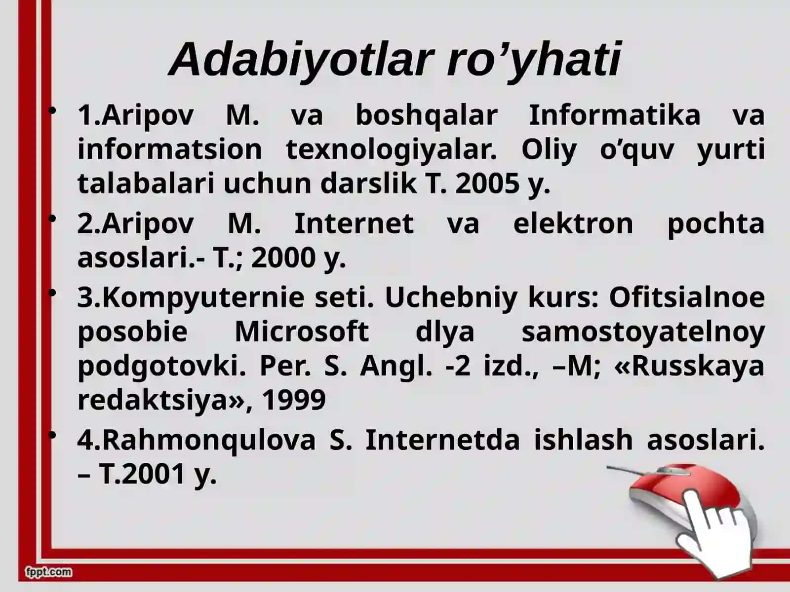 Kasbiy faoliyatda Internet texnologiyalarini qo’llash 3