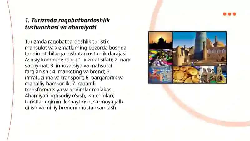 Turizmda raqobatbardoshlik 3