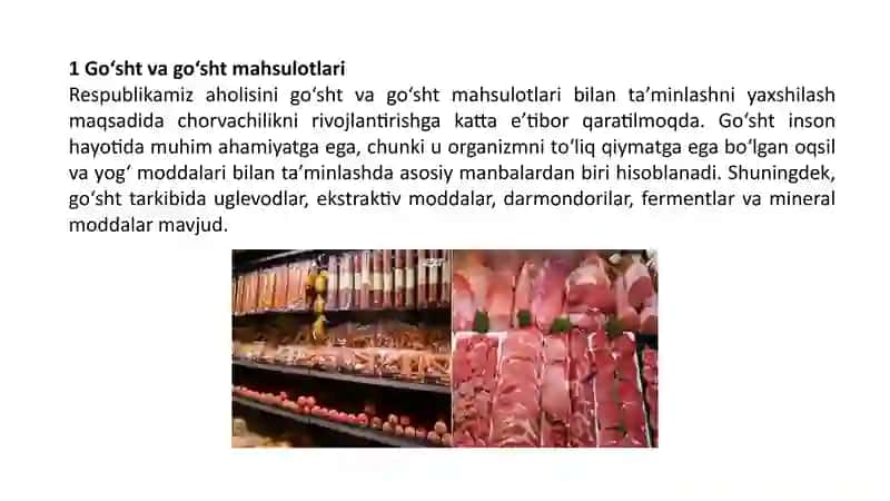 GO‘SHT VA GO‘SHT MAHSULOTLARI 3