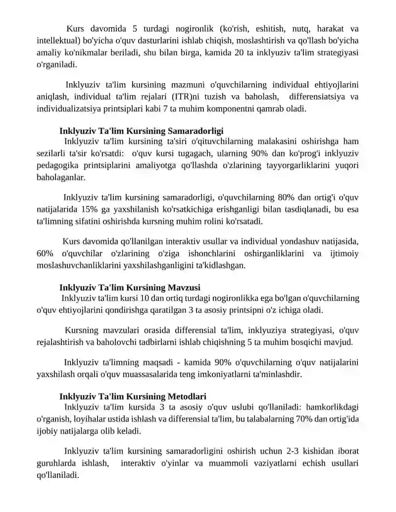 Inklyuziv ta'lim kursi 3