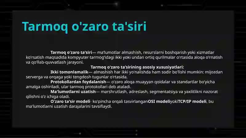 Kompyuter tarmoqlari 3