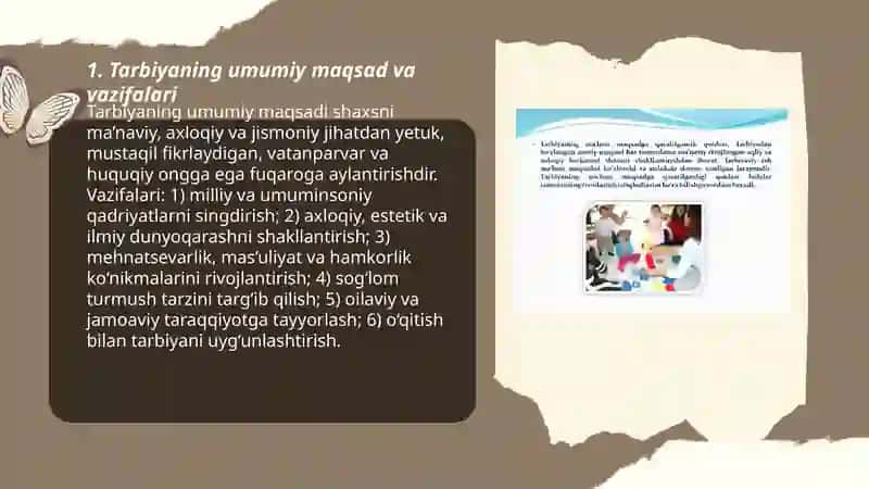 Tarbiyaning maqsad va vazifalari 3