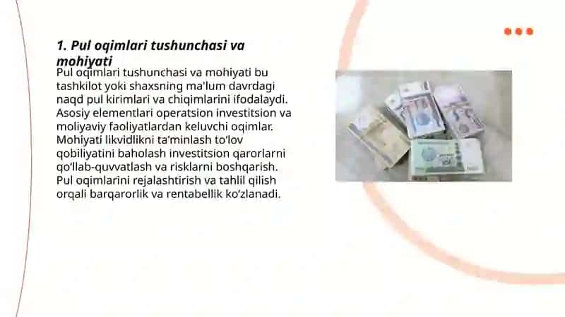 Pul oqimlarining mohiyati va turlari 3