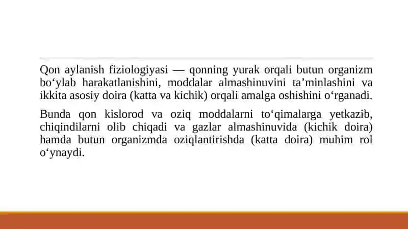 Qon aylanish fiziologiyasi 3