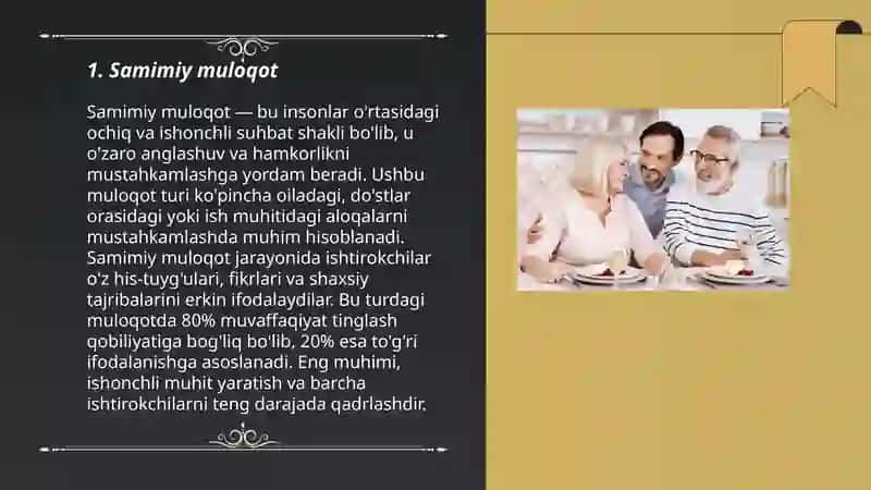 Samimiylik va To‘g‘rilik 3