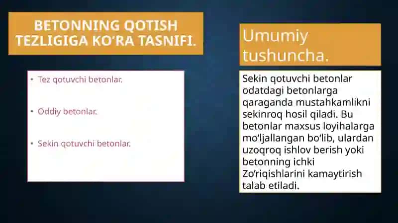 Sekin Qotuvchi Betonlar 3