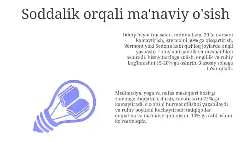 Soddalik va niyat 3