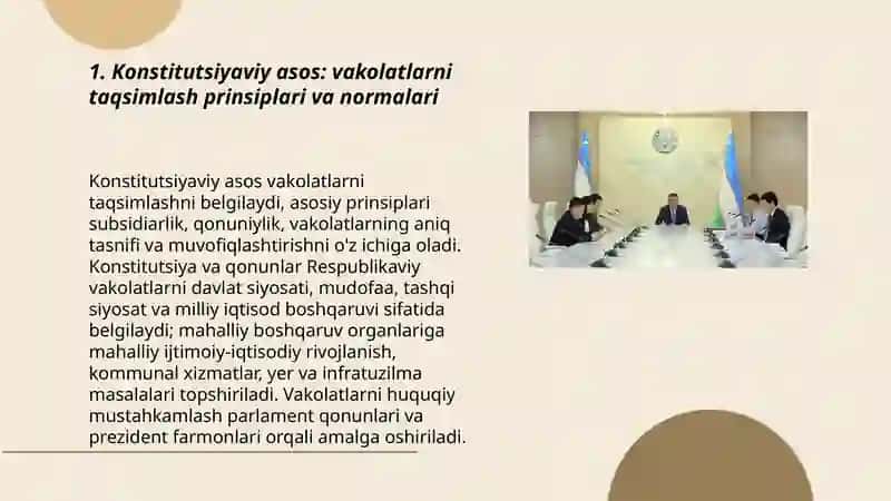 Vakolatlarni taqsimlash mexanizmi 3