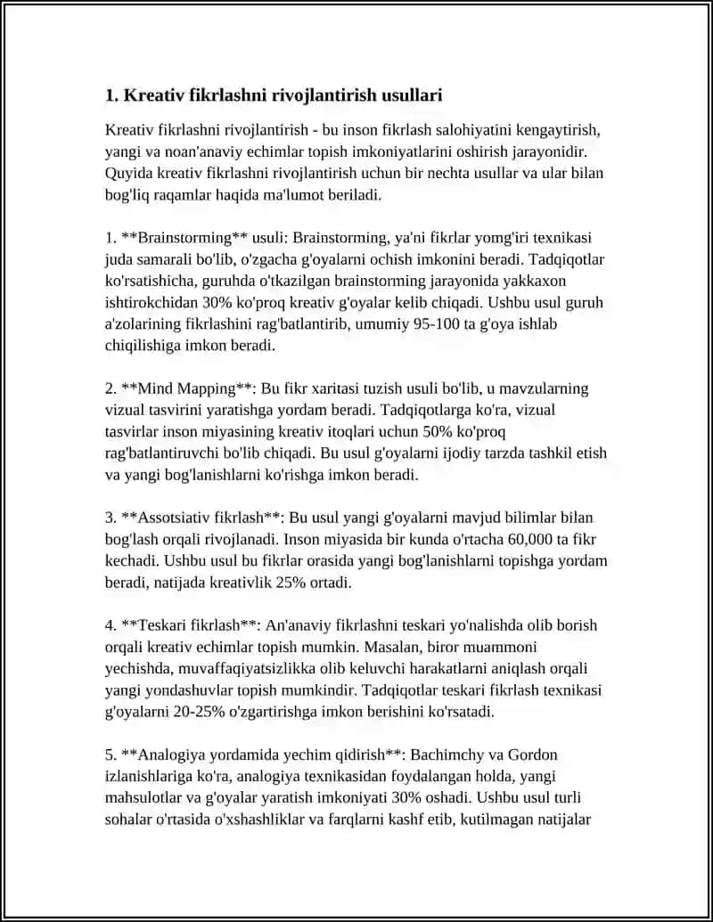 KREATIV FIKRLASH 3