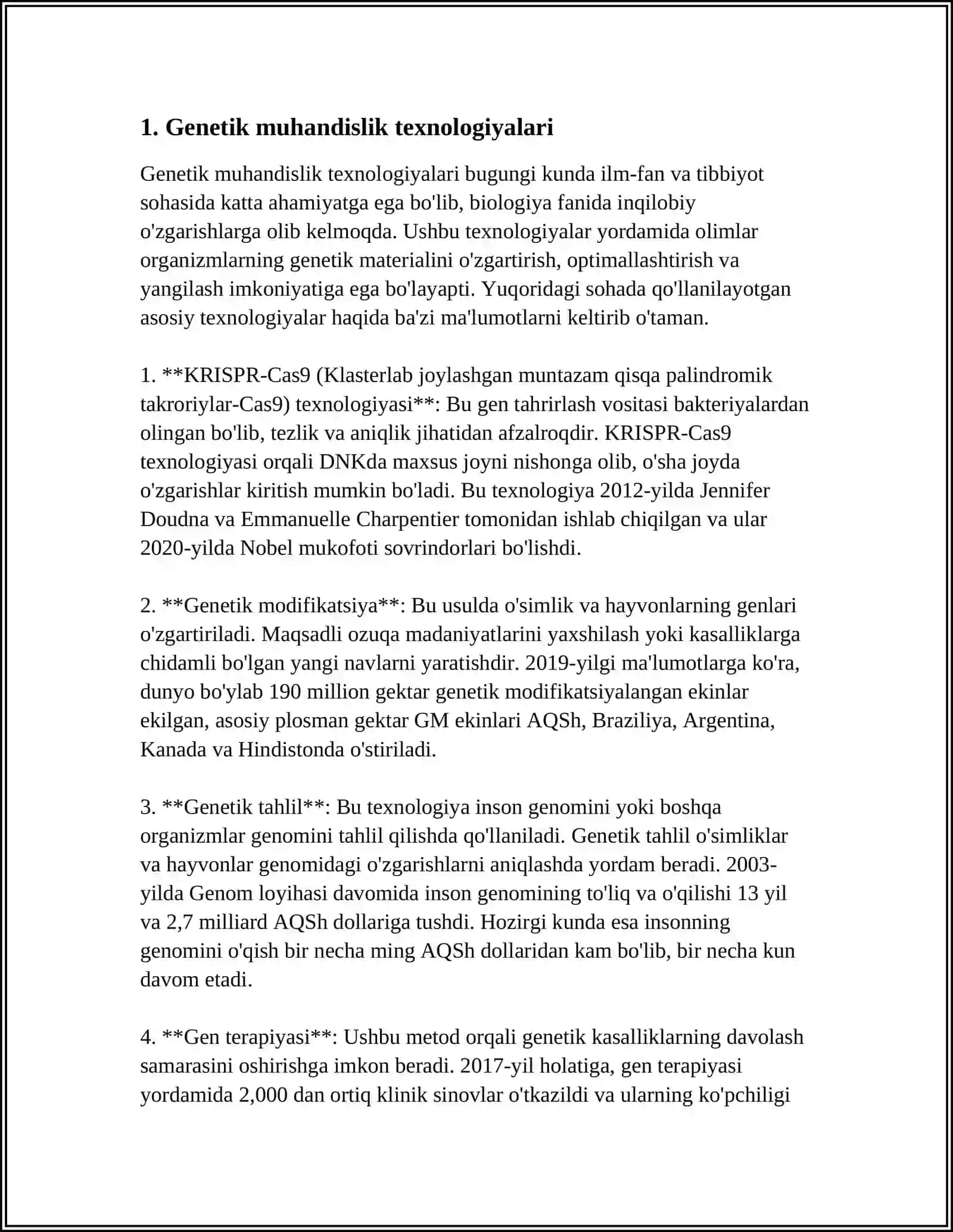 ORGANIZIMLAR GENOTIPINI SUNIY OZGARTIRISH 3