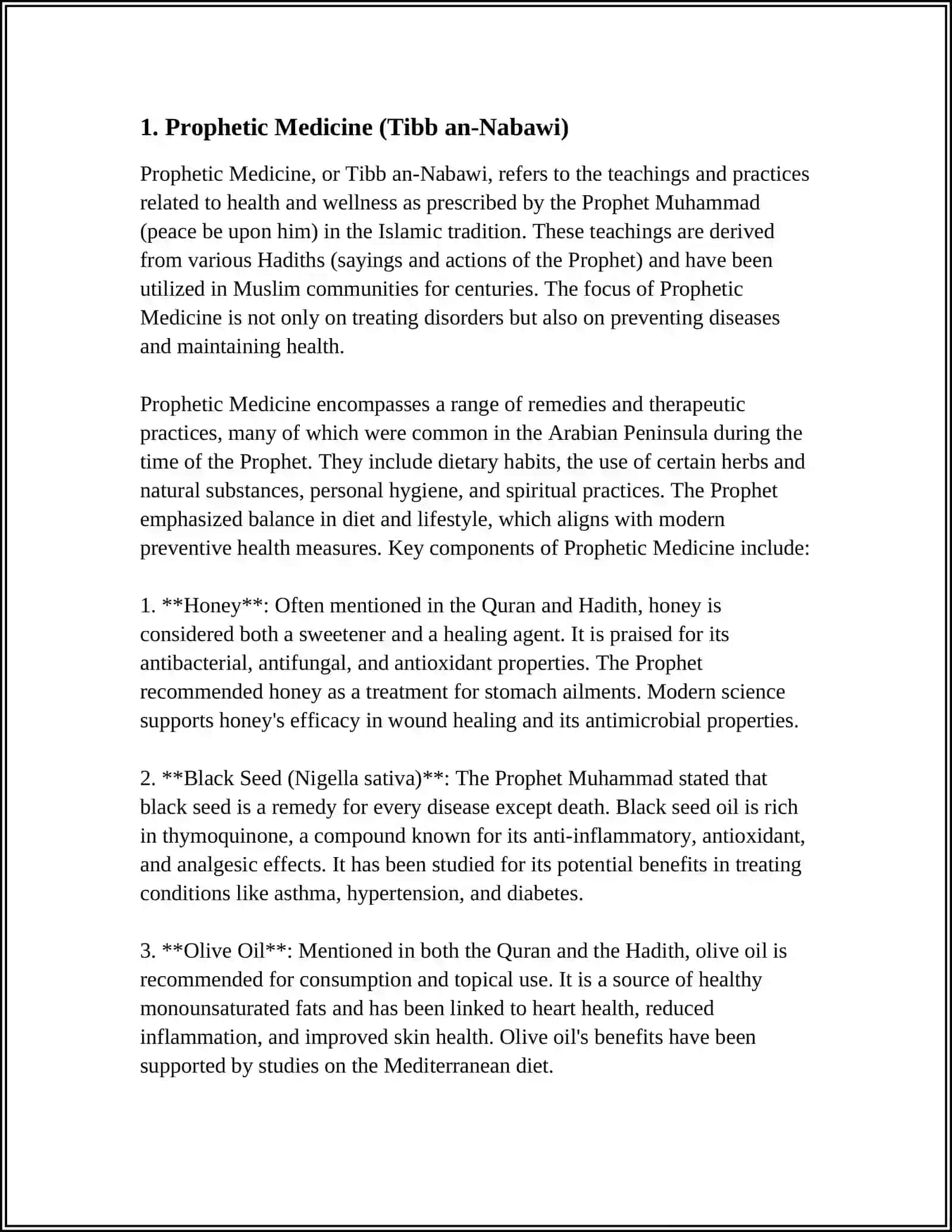 Prophetic Medicine (Tibb an-Nabawi) 3