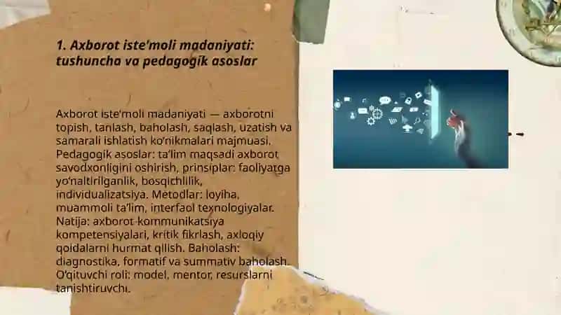 Axborot isteʼmoli madaniyatini shakllantirish 3