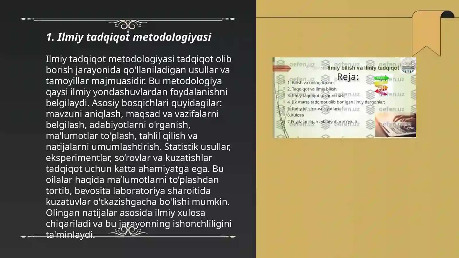 Ilmiy taqdiqot metodlari va texnikasi 3