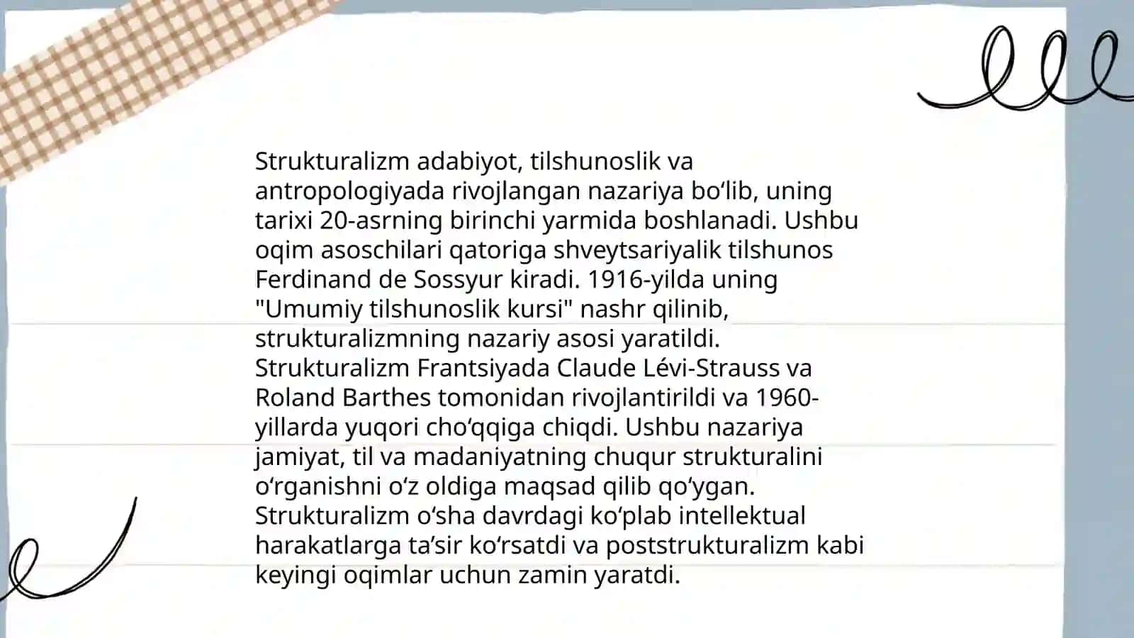 Strukturalizim va uning yo‘nalishlari 3
