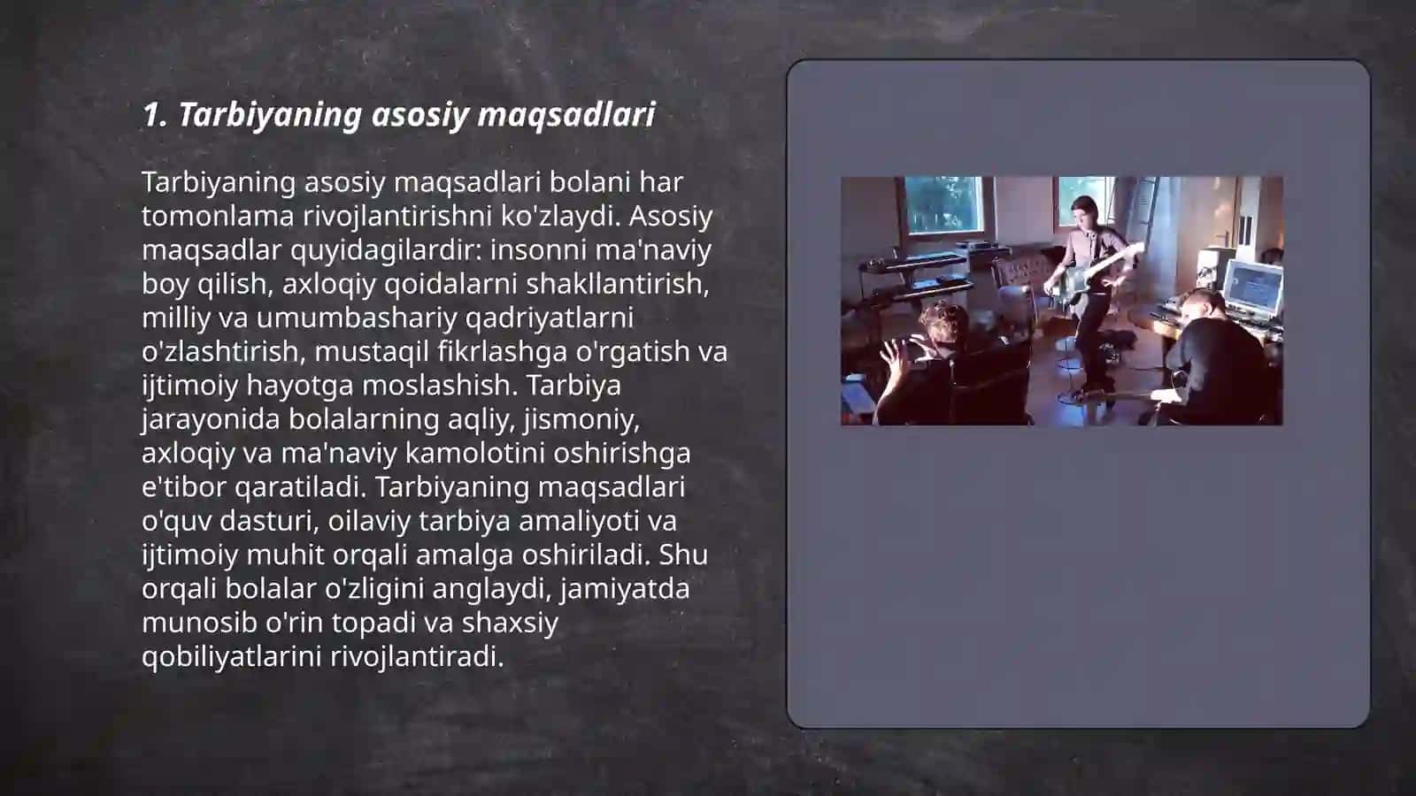 Shaxsning rivojlanishida tarbiyaning o'rni 3