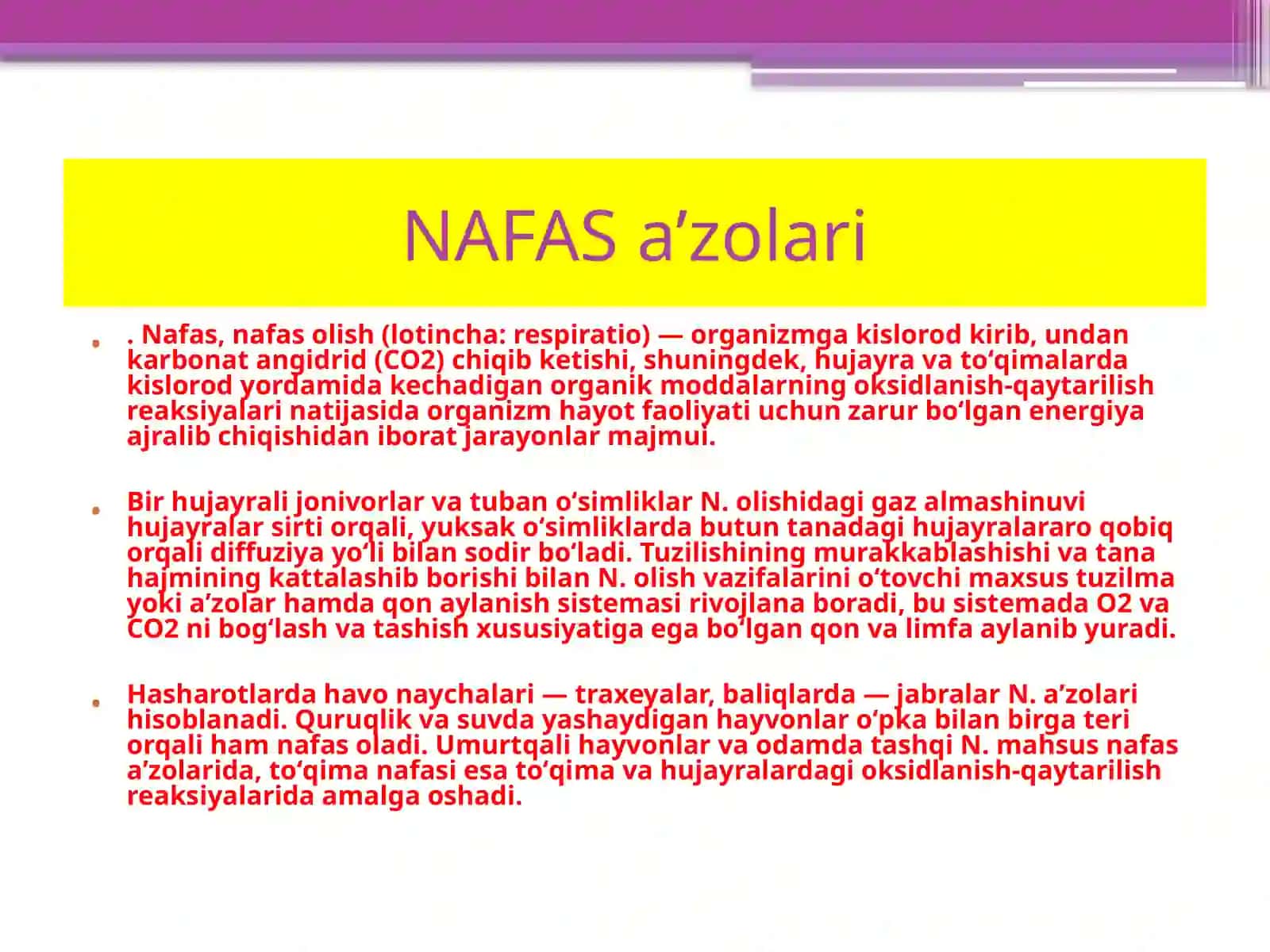 Nafasolish jarayoni 3