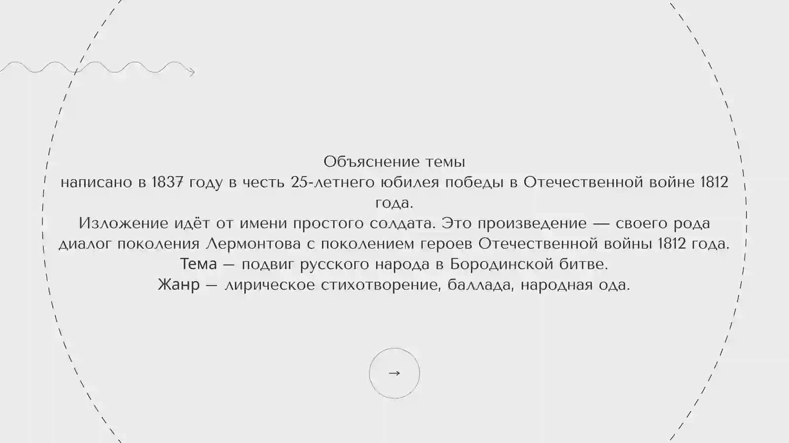 М.Лермонтов “Бородино” 3