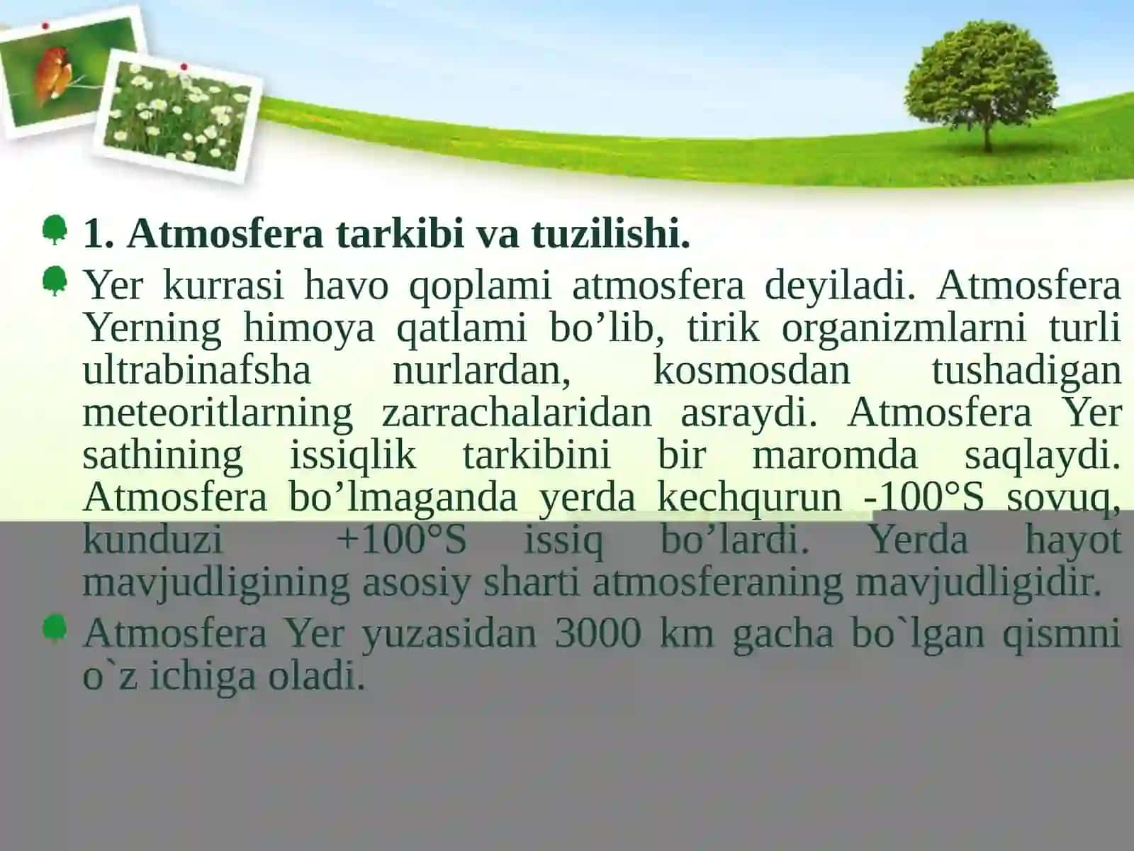 ATMASFERA HAVOSINIHIMOYA QILISH 3