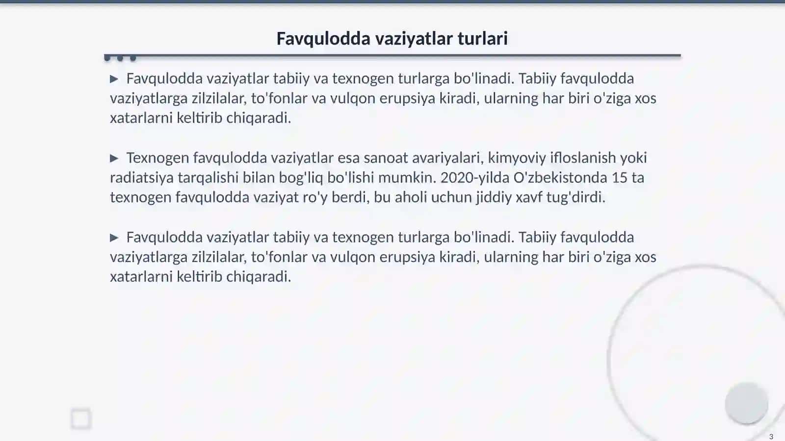 Evakuatsiya va tibbiy ta'minlash 3