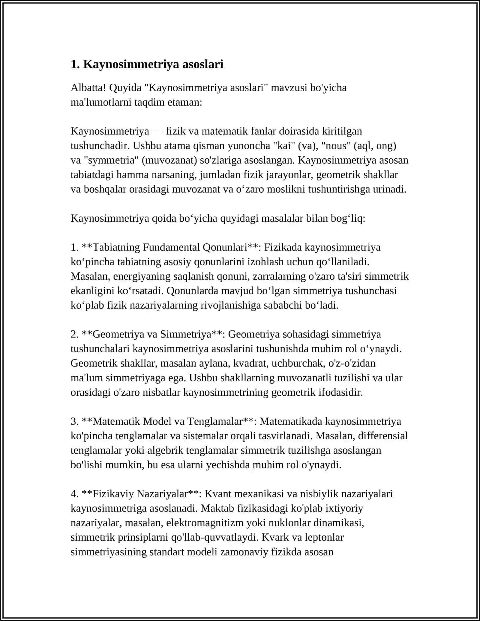 KAYNOSIMMETRIYA KONSEPSIYASI 3