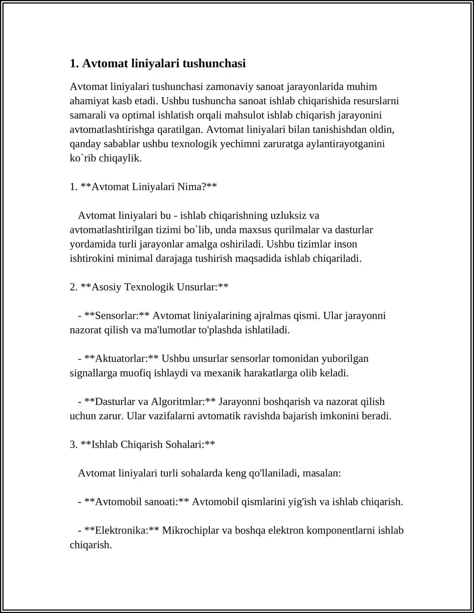 AVTOMAT LINIYALARI VA ULARNING TURLARI 3