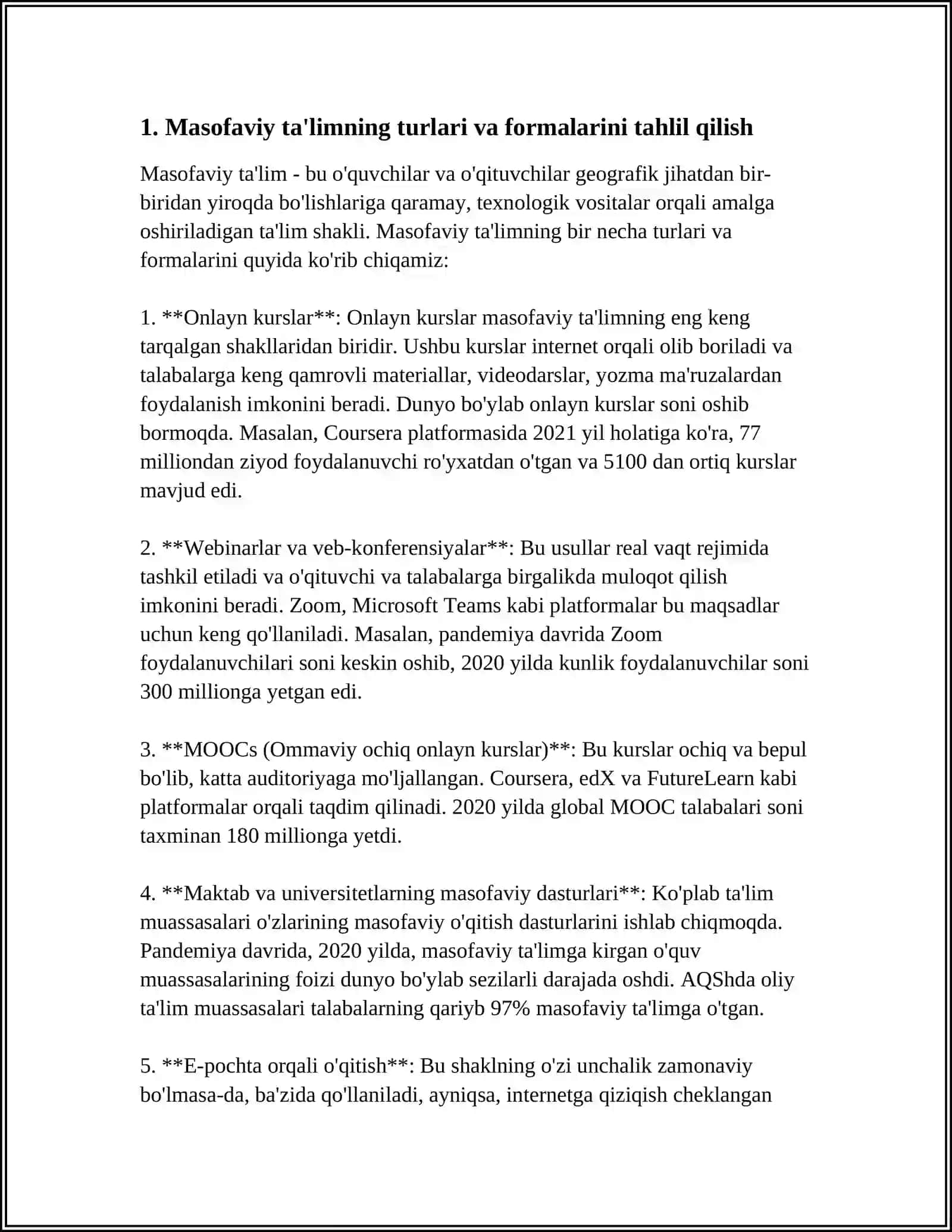 MASOFAVIY TA’LIM TURLARI VA FORMALARI (KEYS, TRANSLYATSIYA VA TARMOQ TEXNOLOGIYALARI) 3