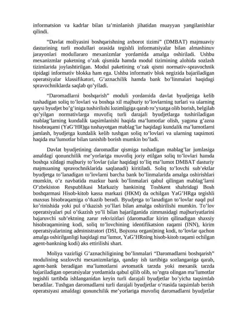G’aznachilik Tizimi Taraqqiyoti 3