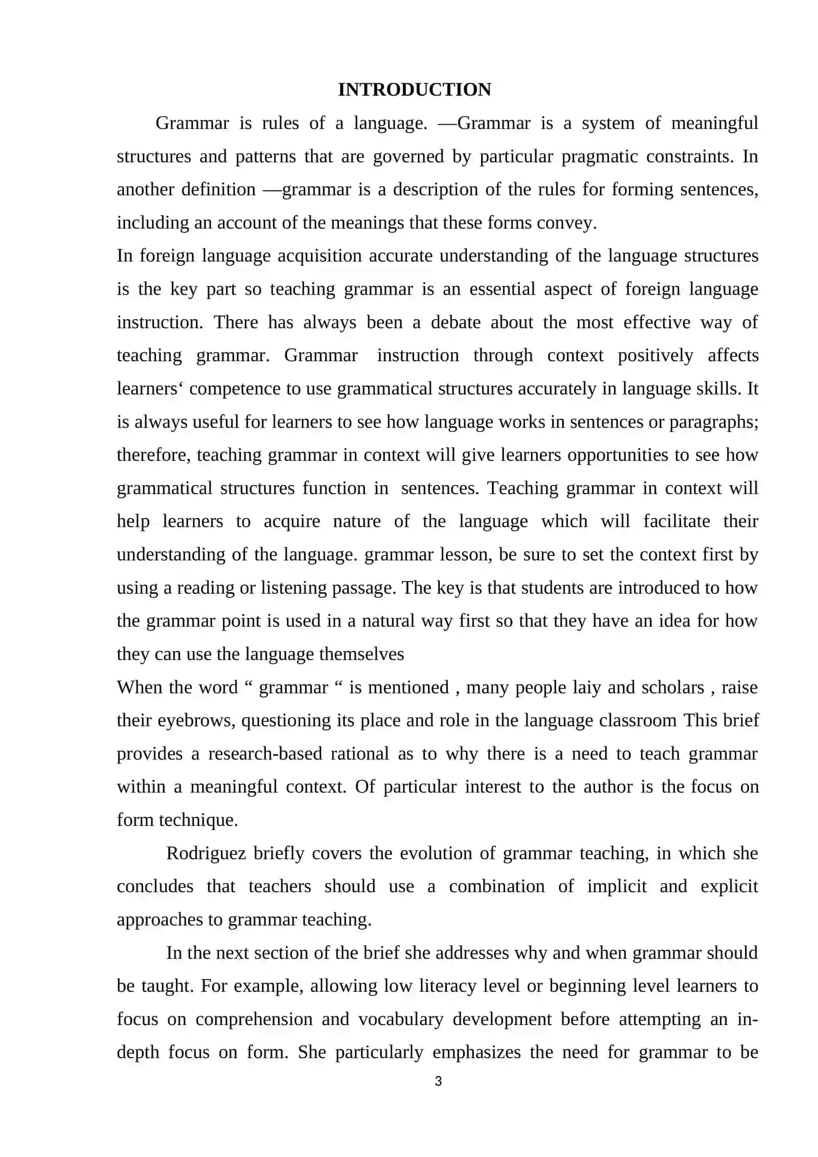 TEACHING GRAMMAR TO ADULTS 3