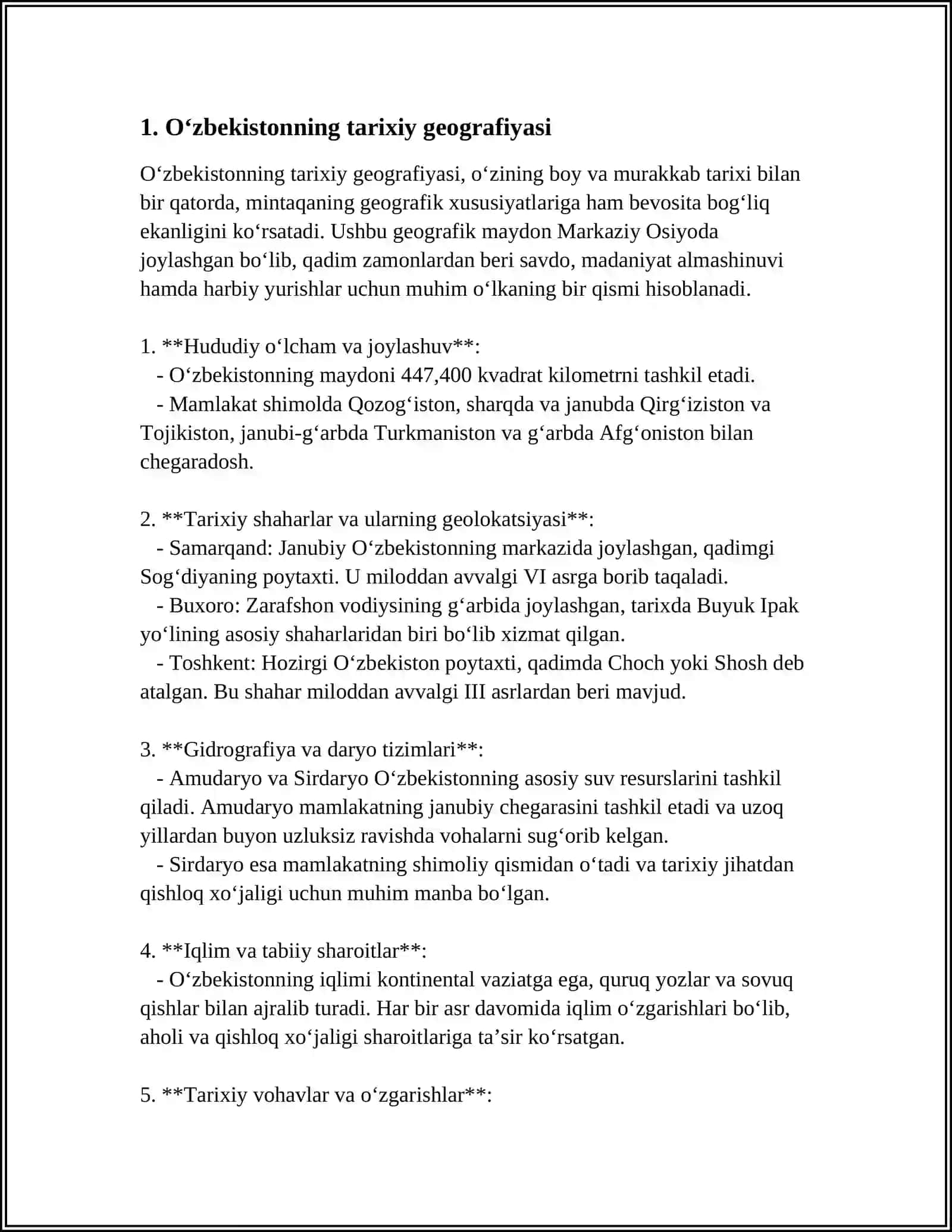 Oʻzbekistonning tarixiy geografiyasi 3