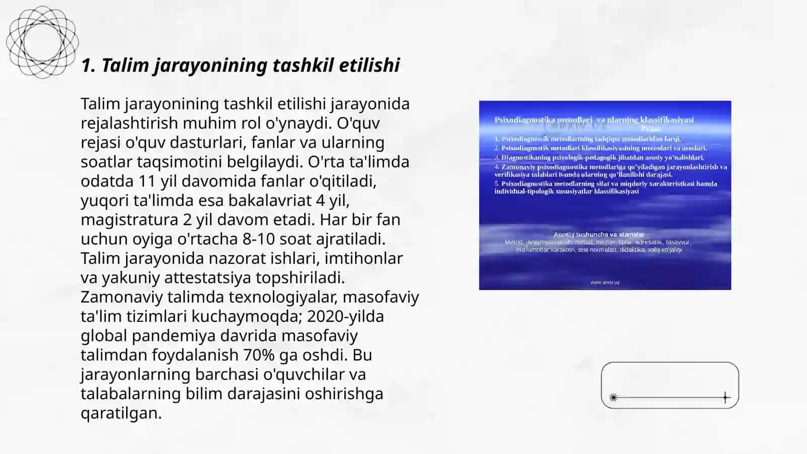 Talimning tashkiliy shakllari va metodlari 3