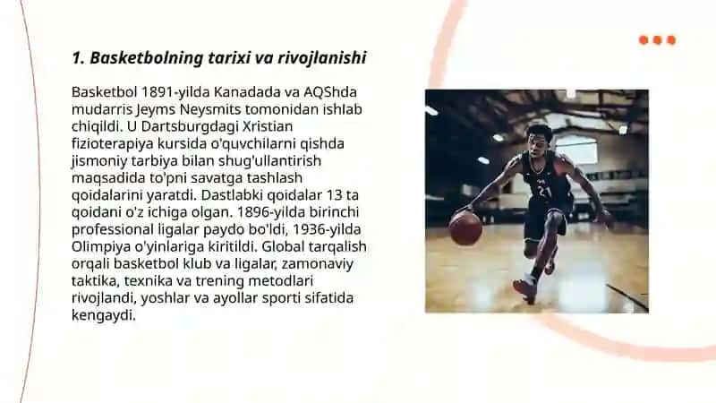 Basketbolning tarixi va rivojlanishi 3