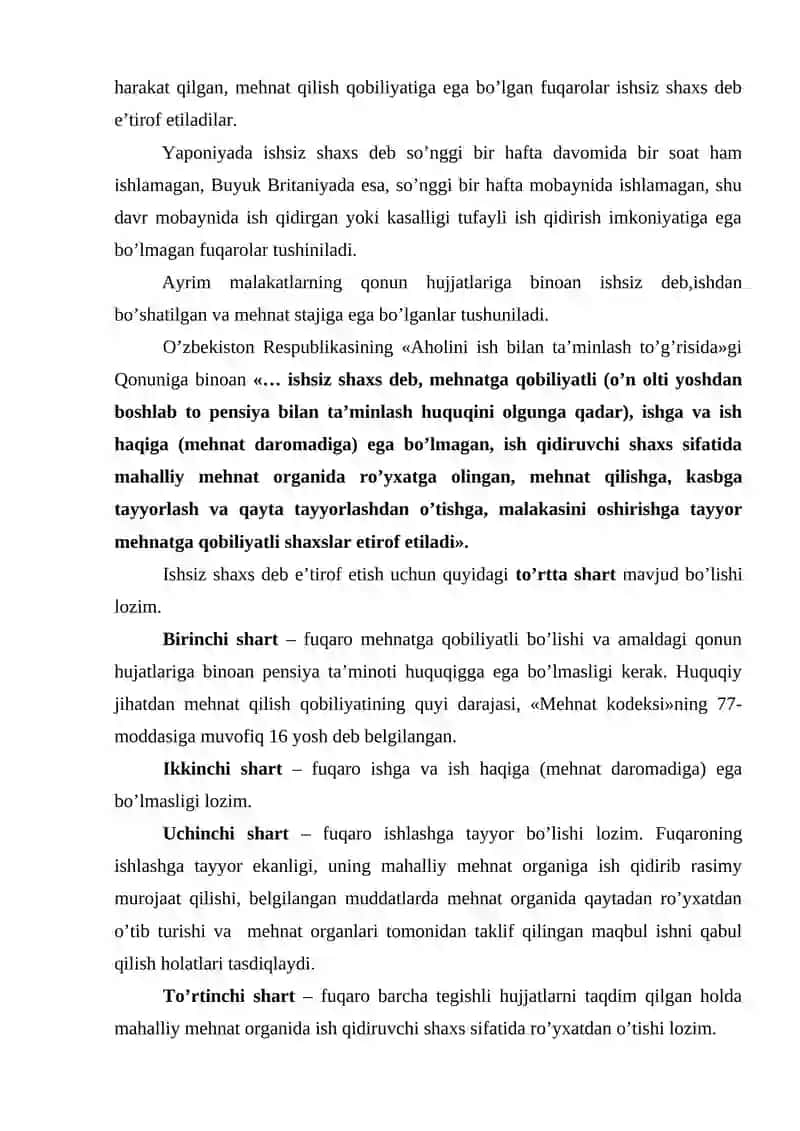 Ishsizlik va uning turlari 3