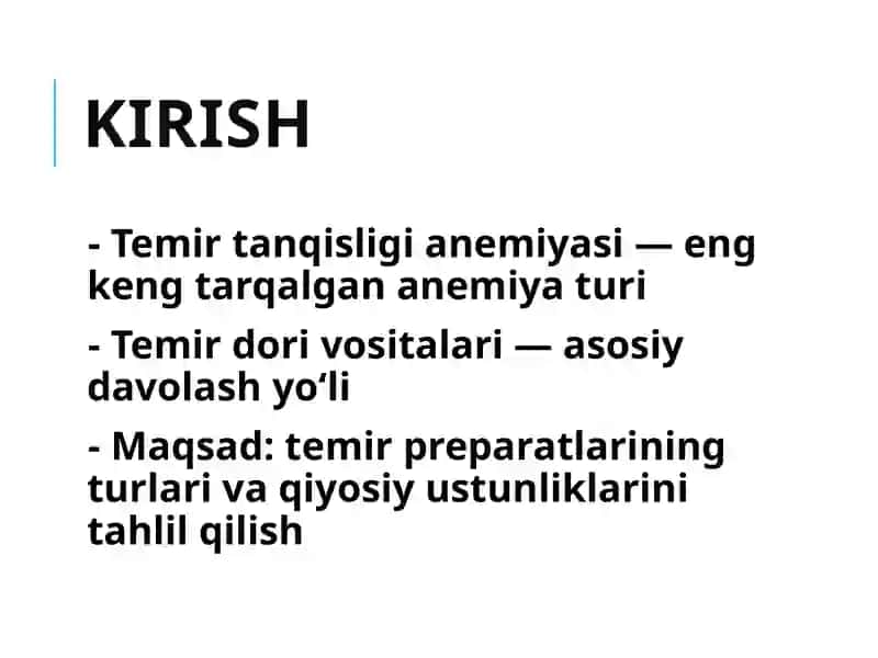 Temir saqlovchi dori vositalarining qiyosiy tahlili 3