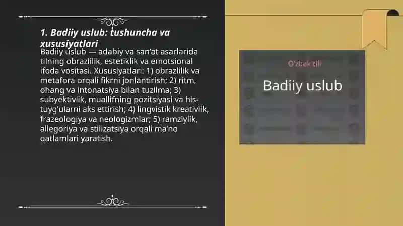Badiiy uslub 3