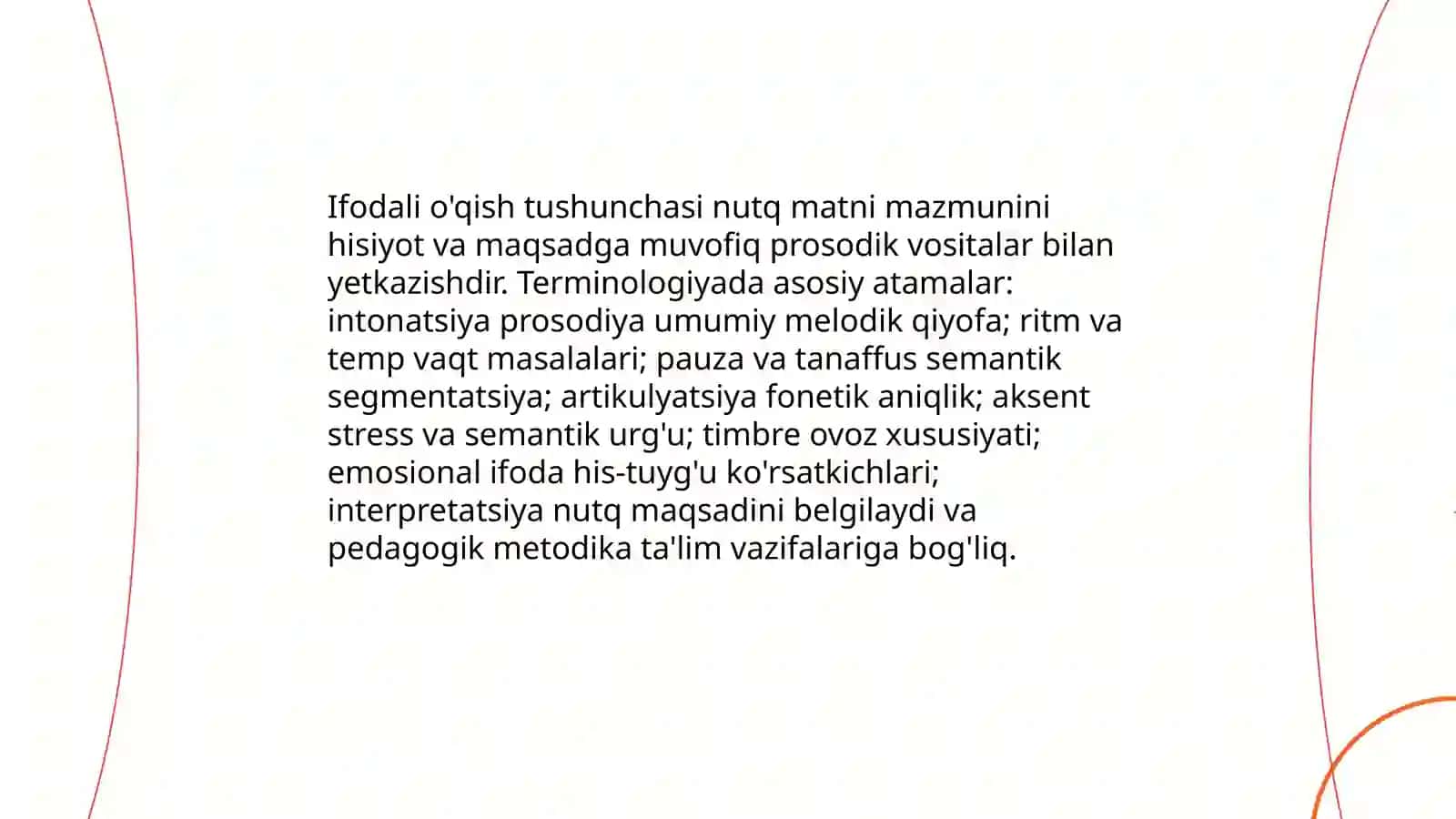 Ifodali o'qishning nazariy asoslari 3