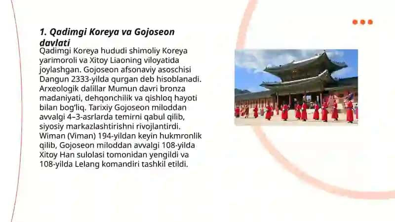 Koreys tarixi qadimgi davrdan Joseon sulolasigacha 3