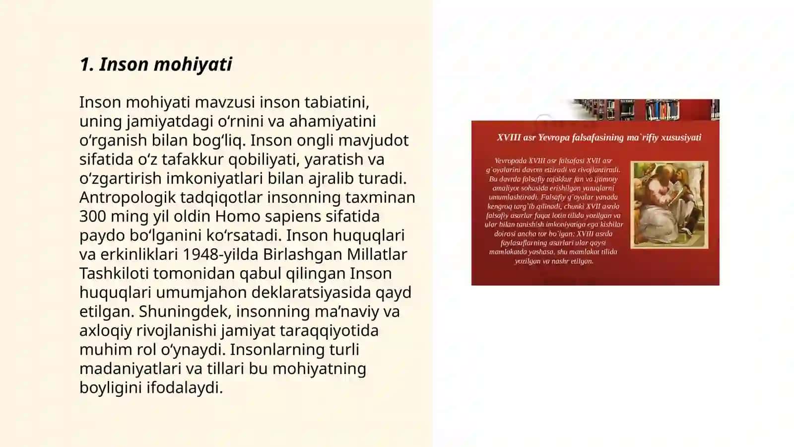 Inson falsafasi 3