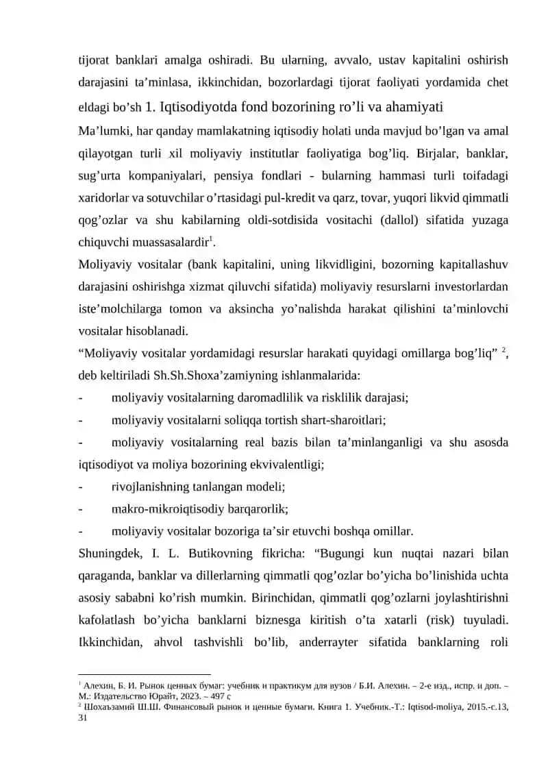 Fond bozorining rivojlantrish istiqbollari 3
