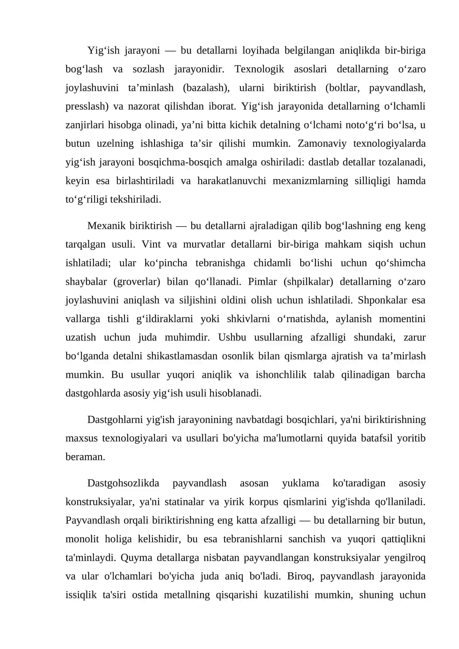 Dastgohlar va ularning qismlari 3