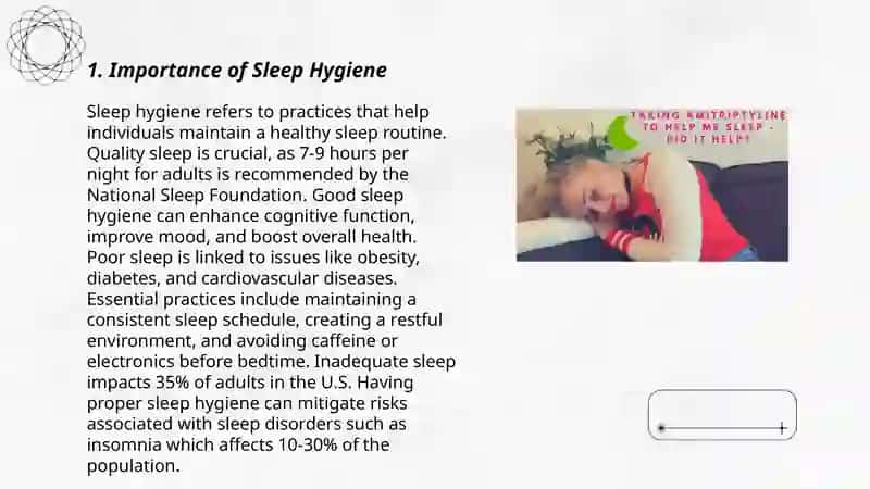 Talking about sleep habits 3
