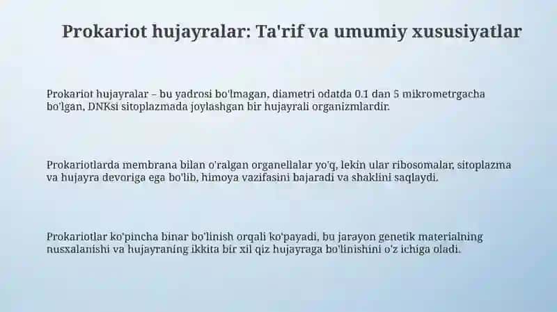 Prokariot hujayralar 3