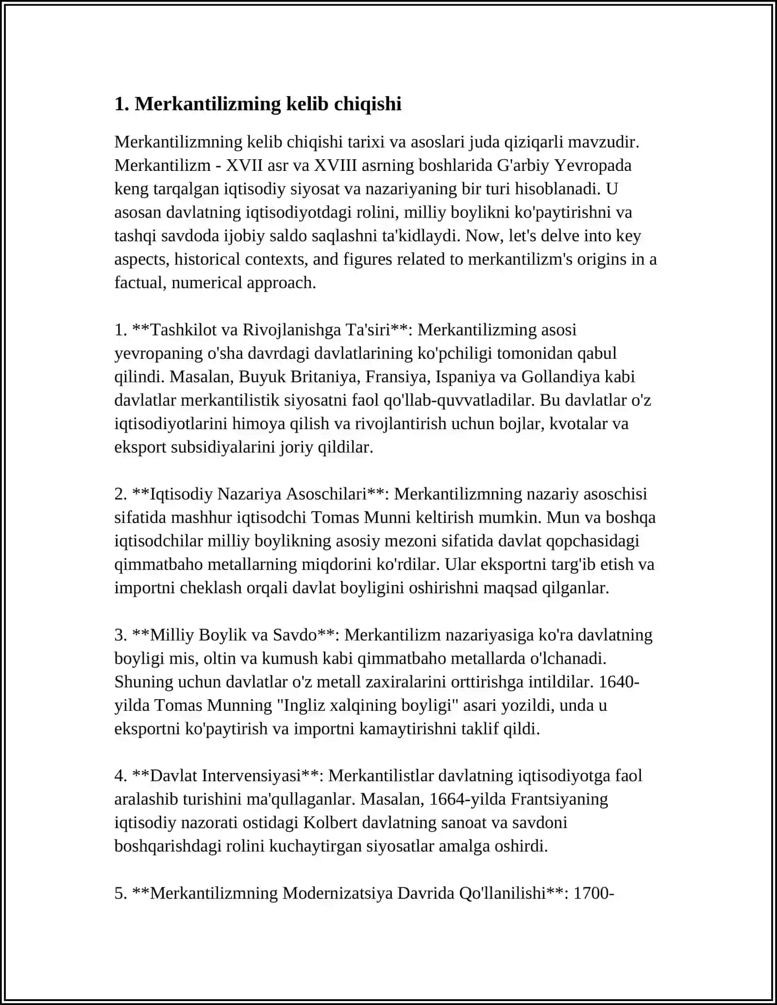 MERKANTELIZMNING TARIXIY AHAMIYATI 3