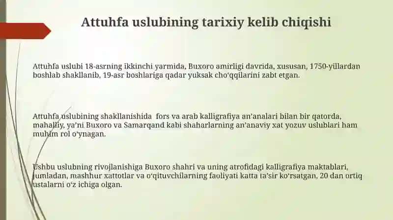 Attuhfa Xatining Tarkibiy Xususiyatlari 3